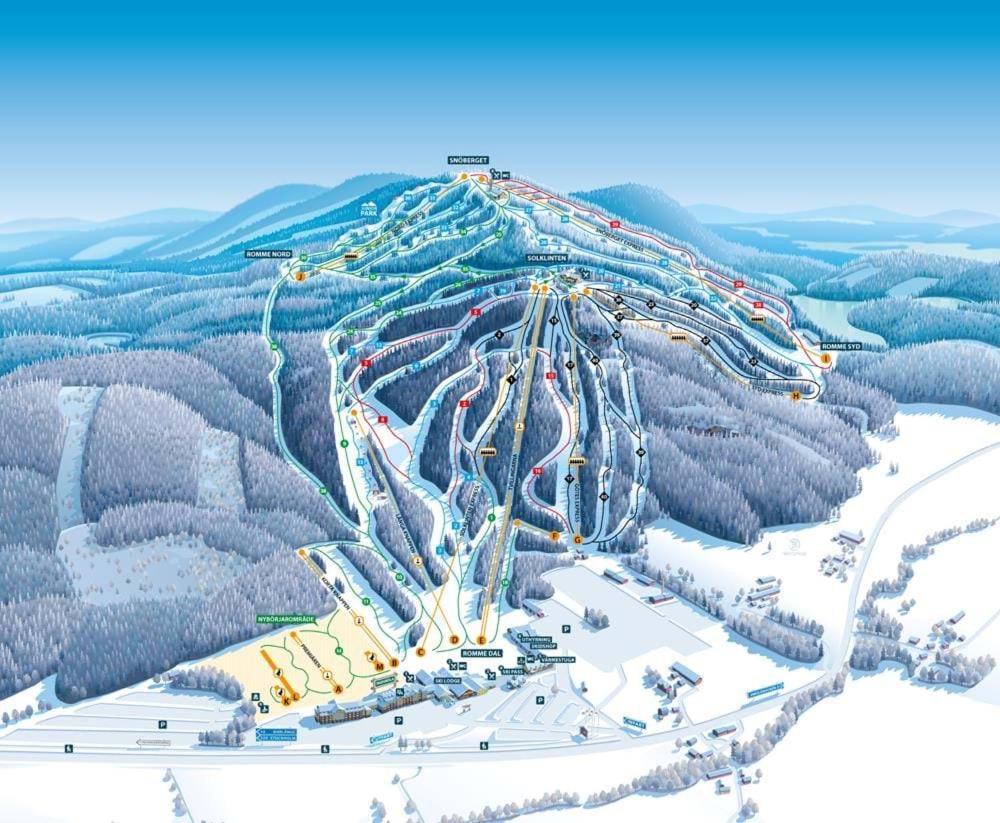 Rämsbyns fritidsby, 25 min till Romme Alpin Idkerberget Exteriör bild